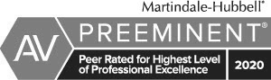 Peer rated for highest level of professional excellence by Martindale-Hubbell