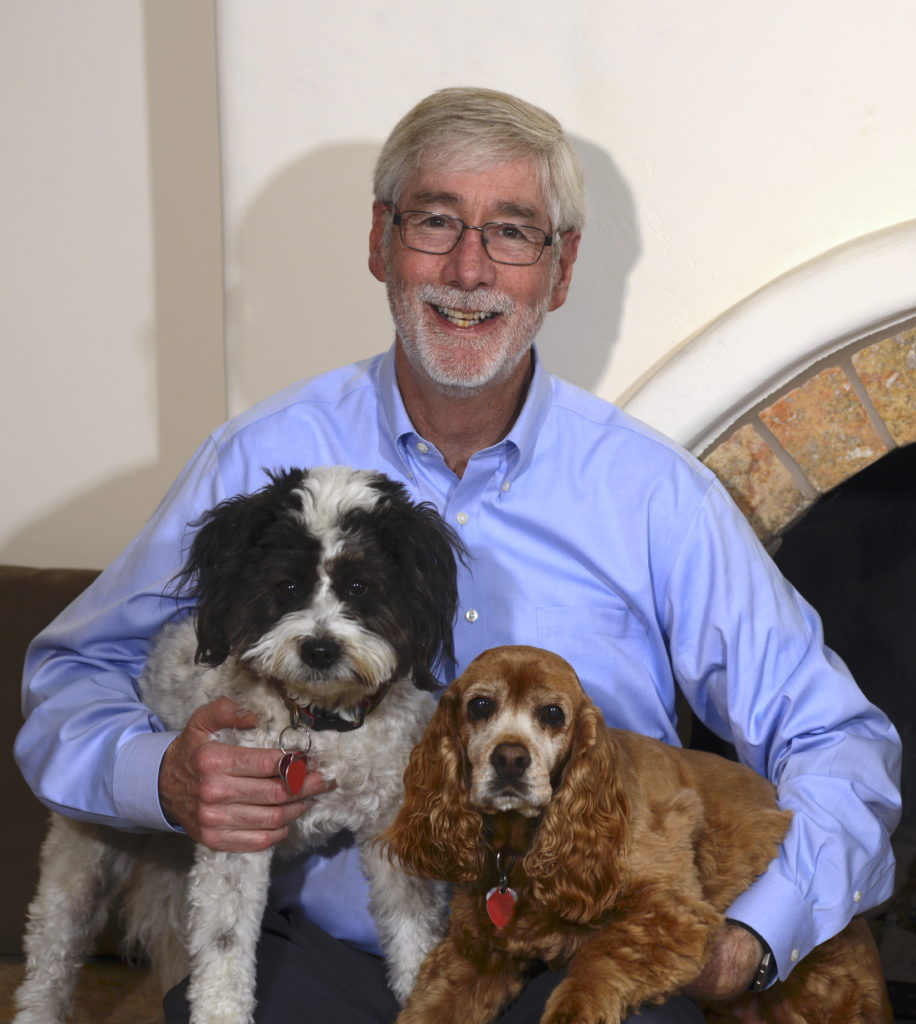 Mike Marrinan with his dogs